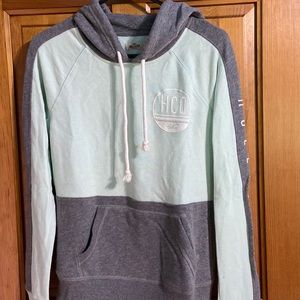 Hollister gray and mint sweatshirt or hoodie